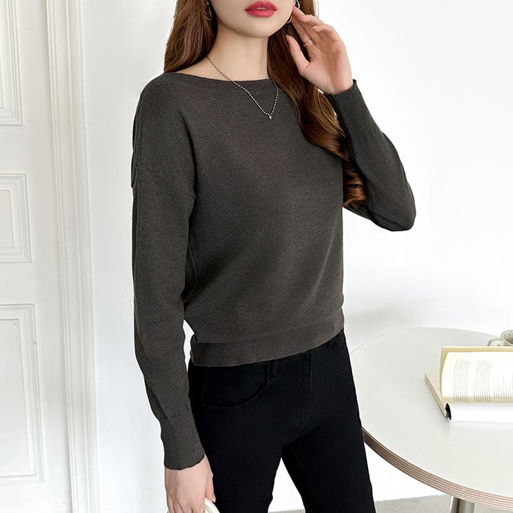 オフショルダー ニット ワンショルダーニット | COCOMOMO | 詳細画像24 