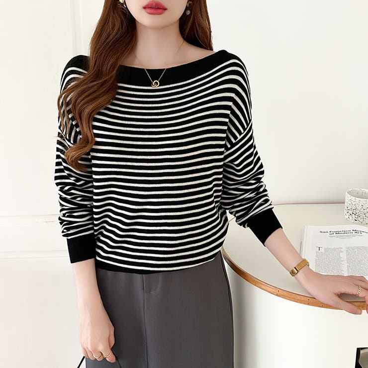 オフショルダー ニット ワンショルダーニット | COCOMOMO | 詳細画像33 