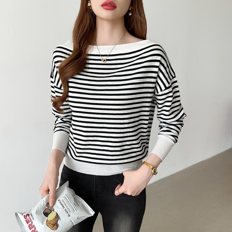 オフショルダー ニット ワンショルダーニット | COCOMOMO | 詳細画像40 