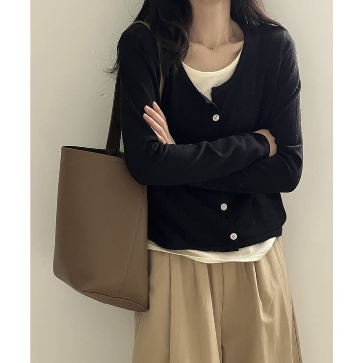 レイヤード風トップス ニット ボーダー | COCOMOMO | 詳細画像17 