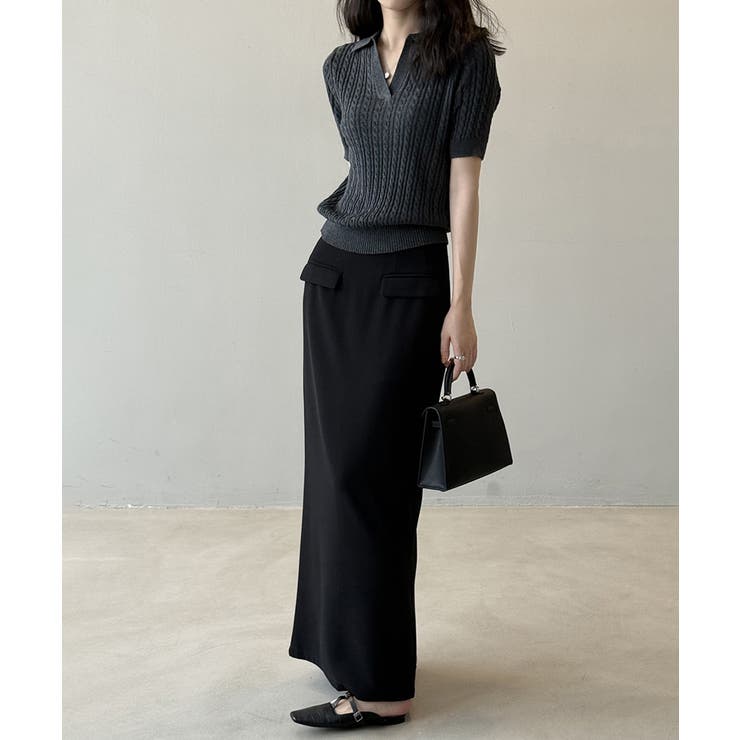 ケーブルニット ポロニット サマーニット | COCOMOMO | 詳細画像18 