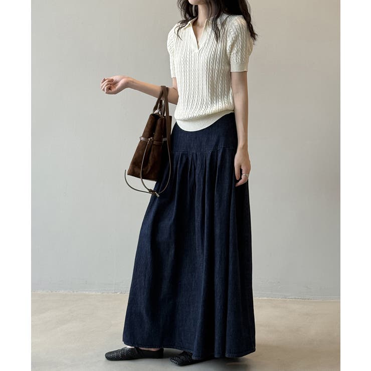 ケーブルニット ポロニット サマーニット | COCOMOMO | 詳細画像5 