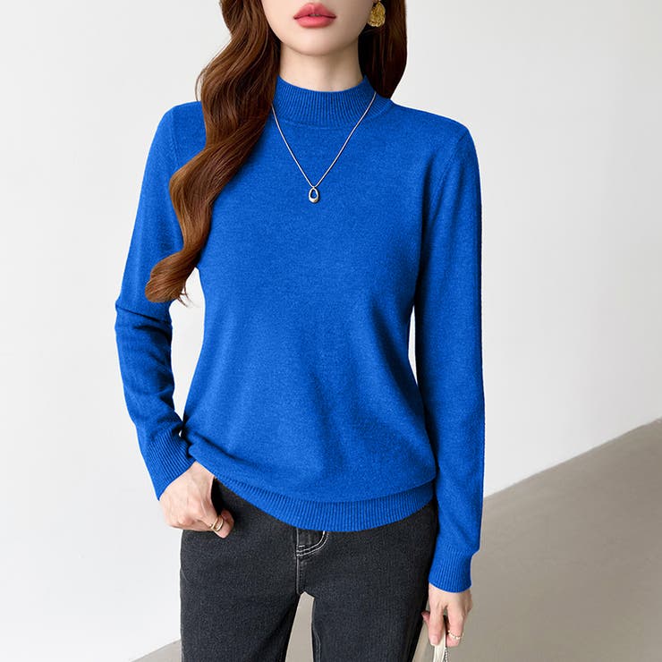 着回し力抜群！9色展開ニット ハイネックニット シンプルニット | COCOMOMO | 詳細画像49 