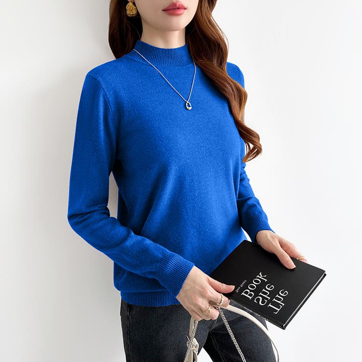 着回し力抜群！9色展開ニット ハイネックニット シンプルニット | COCOMOMO | 詳細画像50 