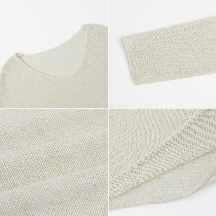 大人のゆるカジルーズニット シアーニット Vネック | COCOMOMO | 詳細画像33 