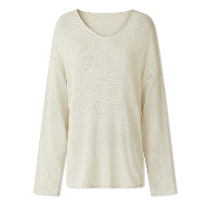 大人のゆるカジルーズニット シアーニット Vネック | COCOMOMO | 詳細画像36 