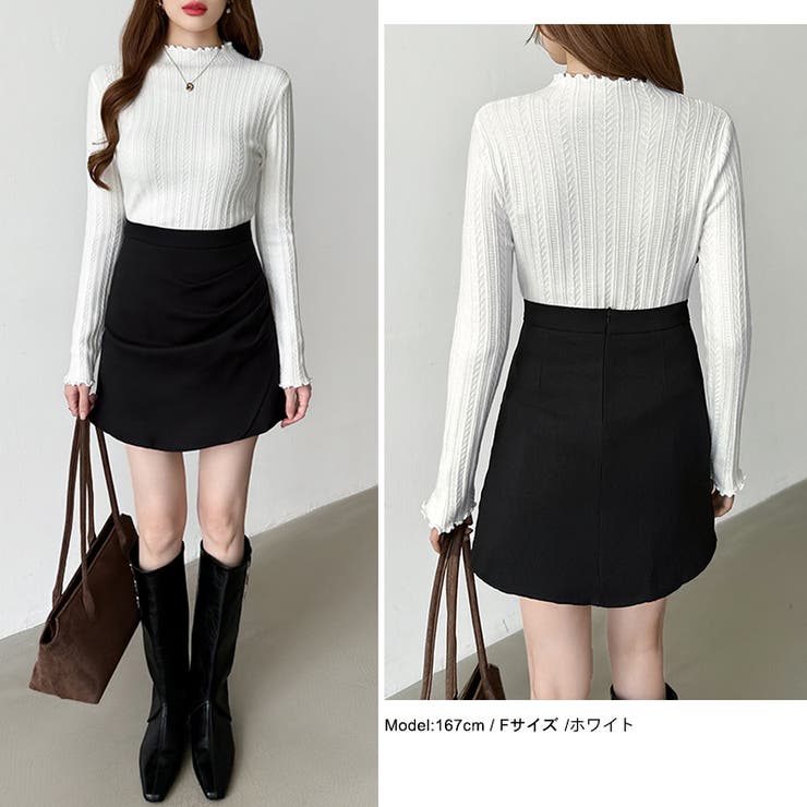 豊富な7色展開！メロウフリルハイネックニット ニット ハイネック | COCOMOMO | 詳細画像3 