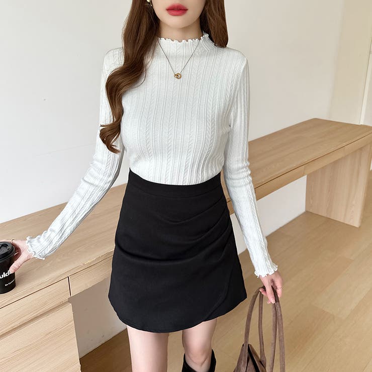 豊富な7色展開！メロウフリルハイネックニット ニット ハイネック | COCOMOMO | 詳細画像6 