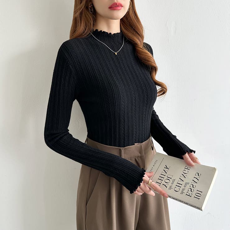 豊富な7色展開！メロウフリルハイネックニット ニット ハイネック | COCOMOMO | 詳細画像28 