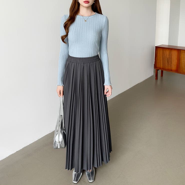 豊富な7色展開！メロウフリルクルーネックニット ニット クルーネック | COCOMOMO | 詳細画像31 