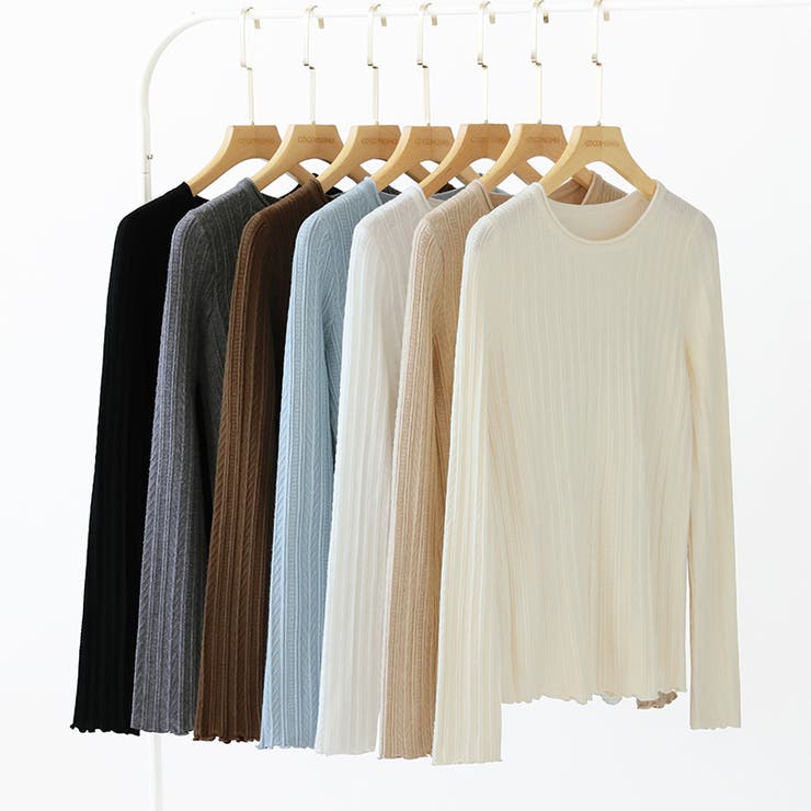 豊富な7色展開！メロウフリルクルーネックニット ニット クルーネック | COCOMOMO | 詳細画像42 