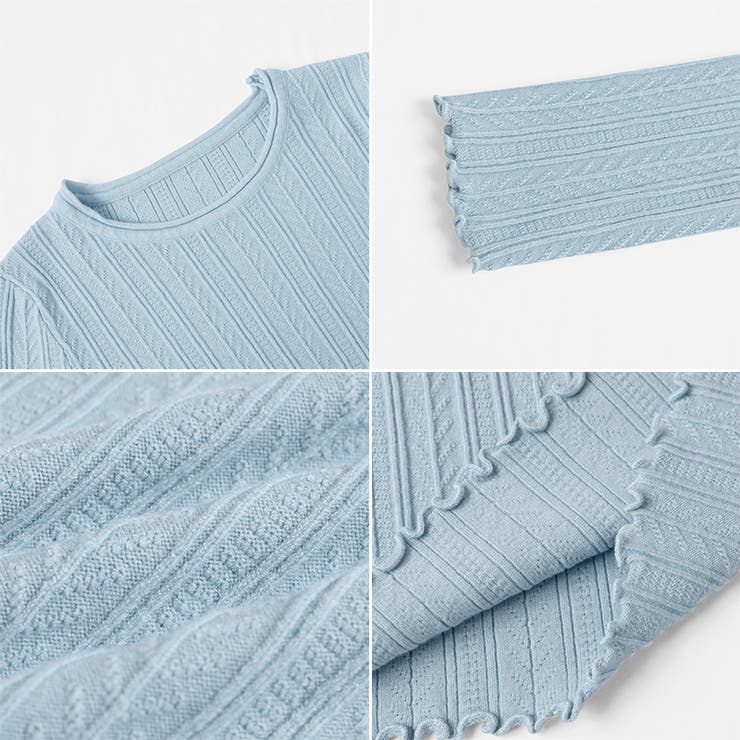 豊富な7色展開！メロウフリルクルーネックニット ニット クルーネック | COCOMOMO | 詳細画像43 