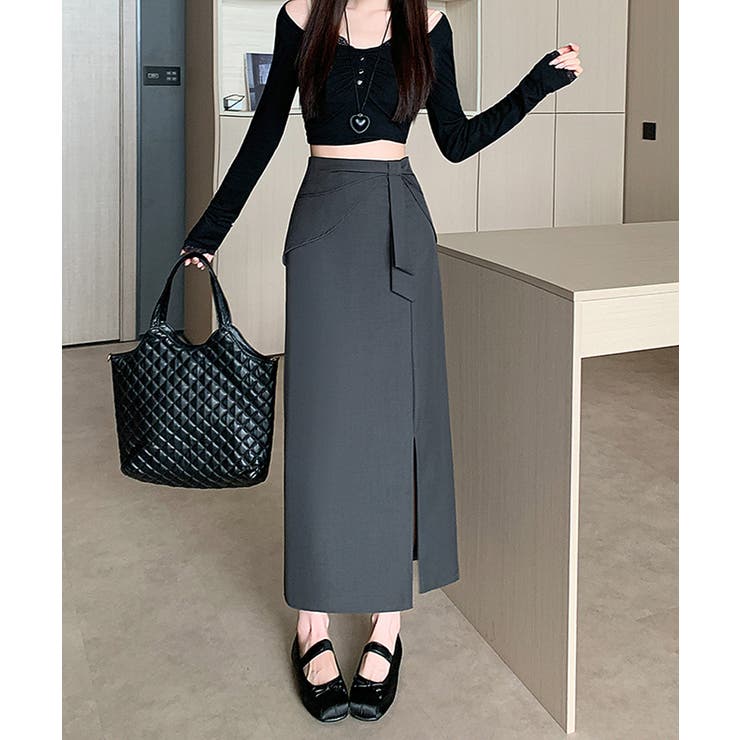 タイトスカート サイドスリット ナロースカート | COCOMOMO | 詳細画像11 