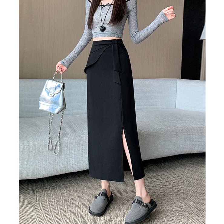 タイトスカート サイドスリット ナロースカート | COCOMOMO | 詳細画像15 