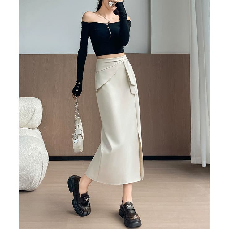 タイトスカート サイドスリット ナロースカート | COCOMOMO | 詳細画像7 