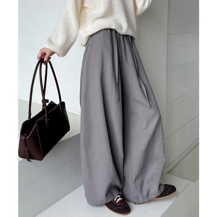 ワイドパンツ イージーコクーンパンツ バレルレッグ | COCOMOMO | 詳細画像11