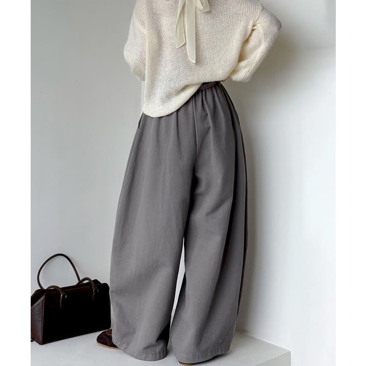 ワイドパンツ イージーコクーンパンツ バレルレッグ | COCOMOMO | 詳細画像15