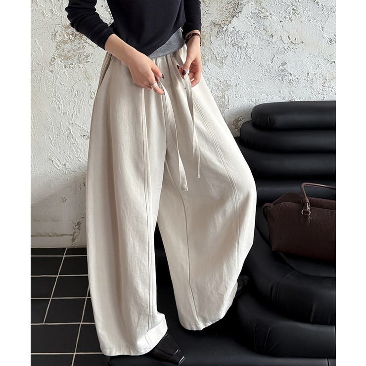 ワイドパンツ イージーコクーンパンツ バレルレッグ | COCOMOMO | 詳細画像16