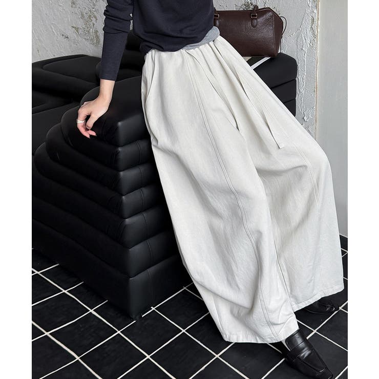 ワイドパンツ イージーコクーンパンツ バレルレッグ | COCOMOMO | 詳細画像20