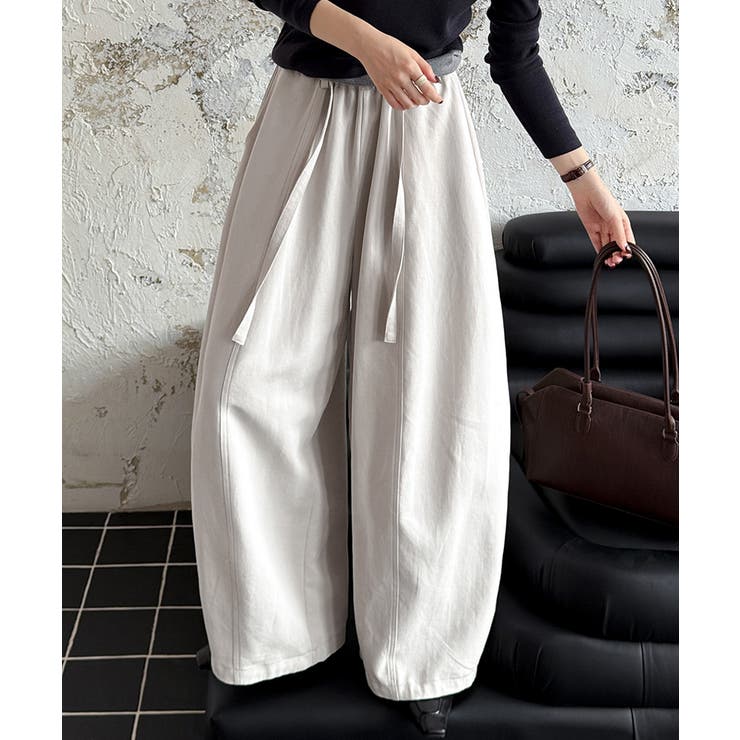 ワイドパンツ イージーコクーンパンツ バレルレッグ | COCOMOMO | 詳細画像23