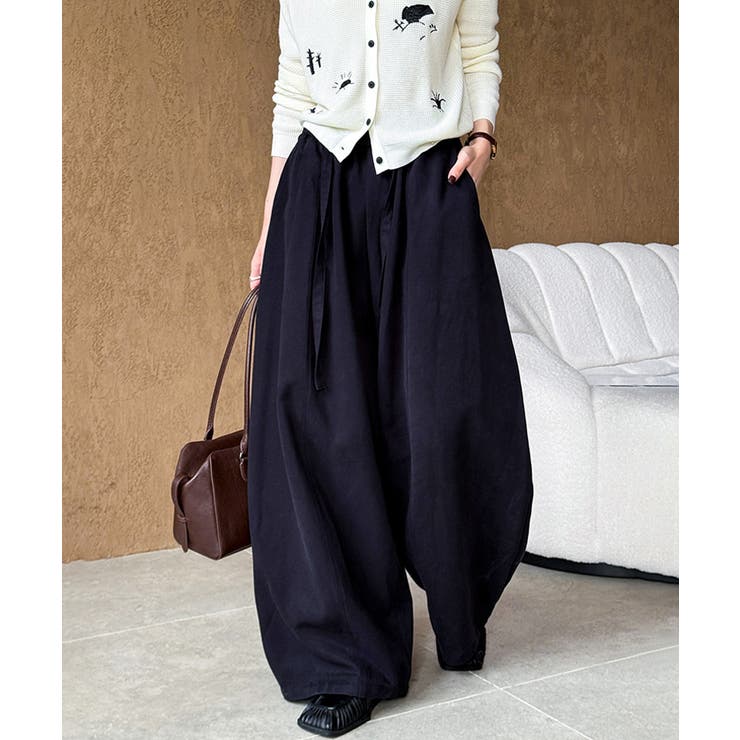 ワイドパンツ イージーコクーンパンツ バレルレッグ | COCOMOMO | 詳細画像2