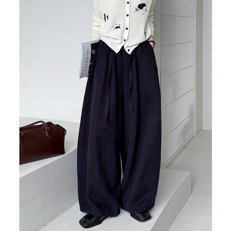 ワイドパンツ イージーコクーンパンツ バレルレッグ | COCOMOMO | 詳細画像4