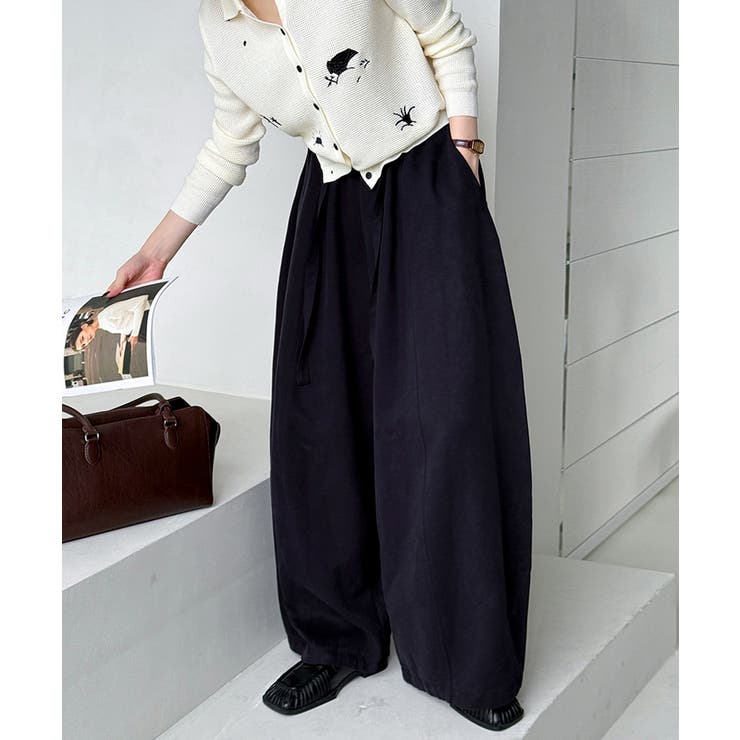 ワイドパンツ イージーコクーンパンツ バレルレッグ | COCOMOMO | 詳細画像5