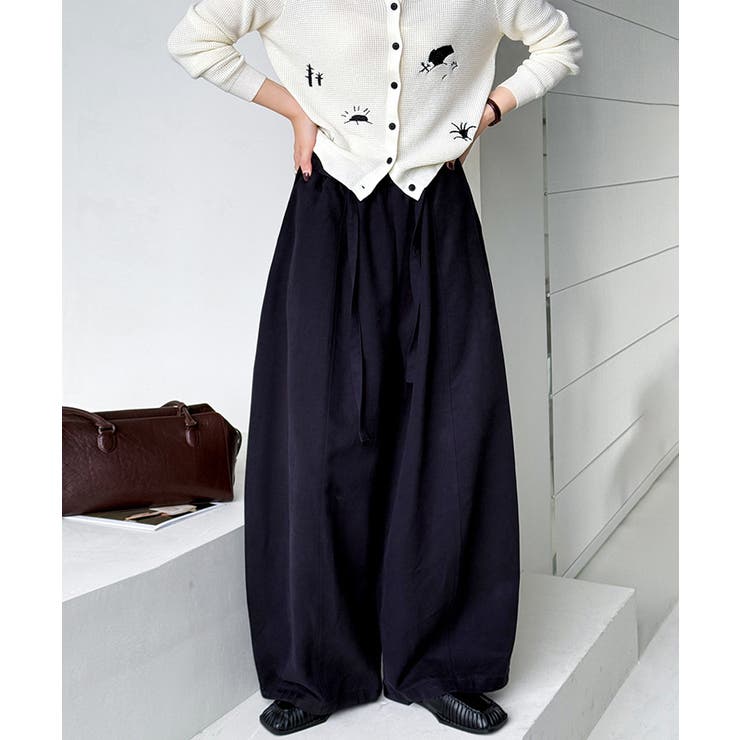 ワイドパンツ イージーコクーンパンツ バレルレッグ | COCOMOMO | 詳細画像6