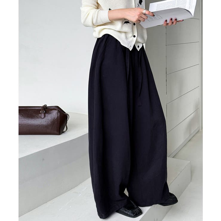 ワイドパンツ イージーコクーンパンツ バレルレッグ | COCOMOMO | 詳細画像7