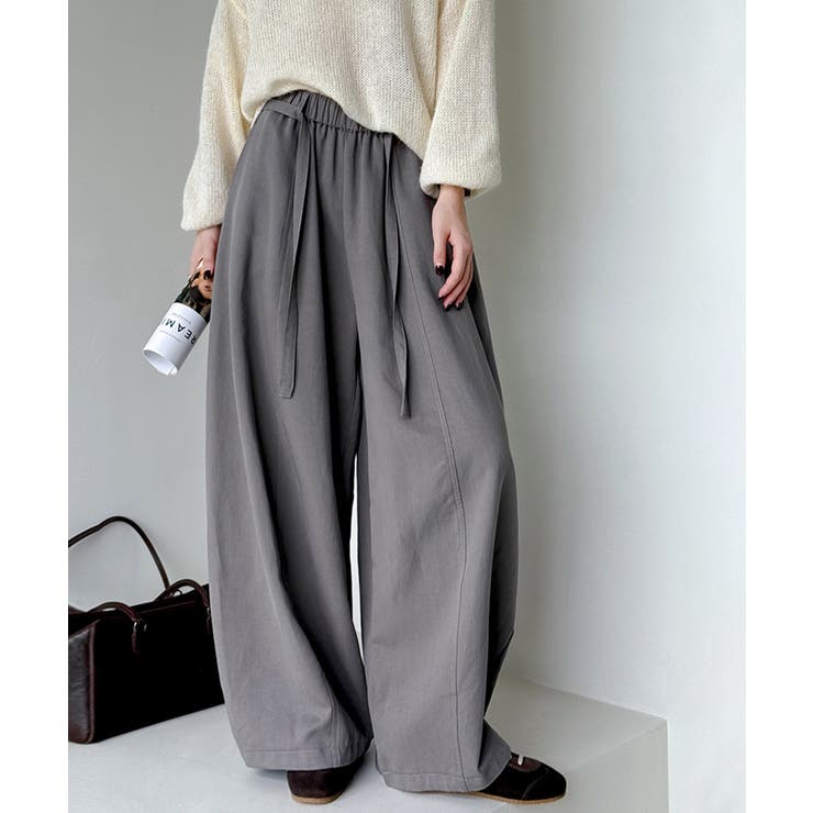 ワイドパンツ イージーコクーンパンツ バレルレッグ | COCOMOMO | 詳細画像9