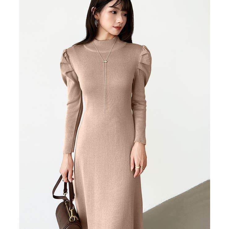 パススリーブワンピース ニットワンピース ロングワンピース | COCOMOMO | 詳細画像50 