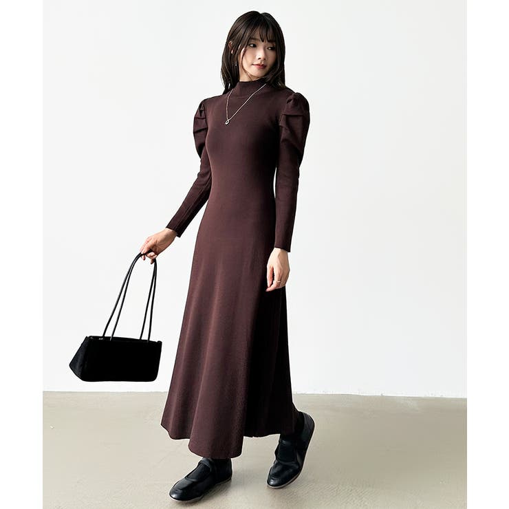 パススリーブワンピース ニットワンピース ロングワンピース | COCOMOMO | 詳細画像58 