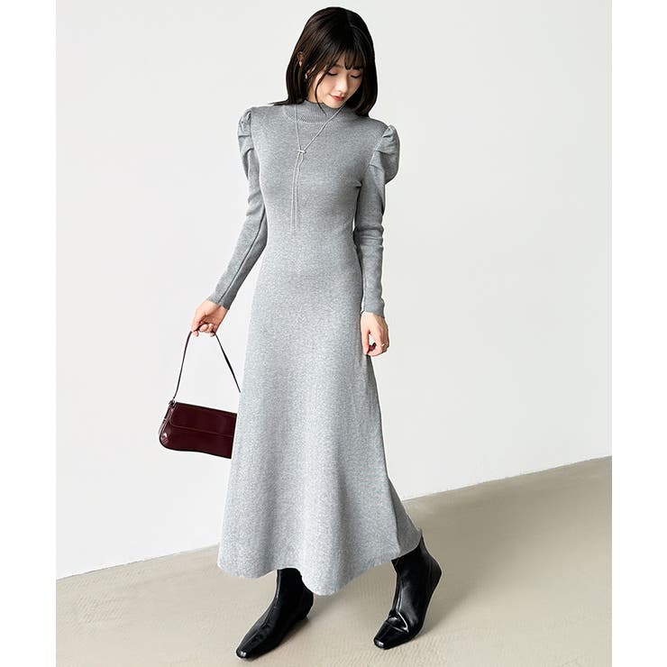 パススリーブワンピース ニットワンピース ロングワンピース | COCOMOMO | 詳細画像66 