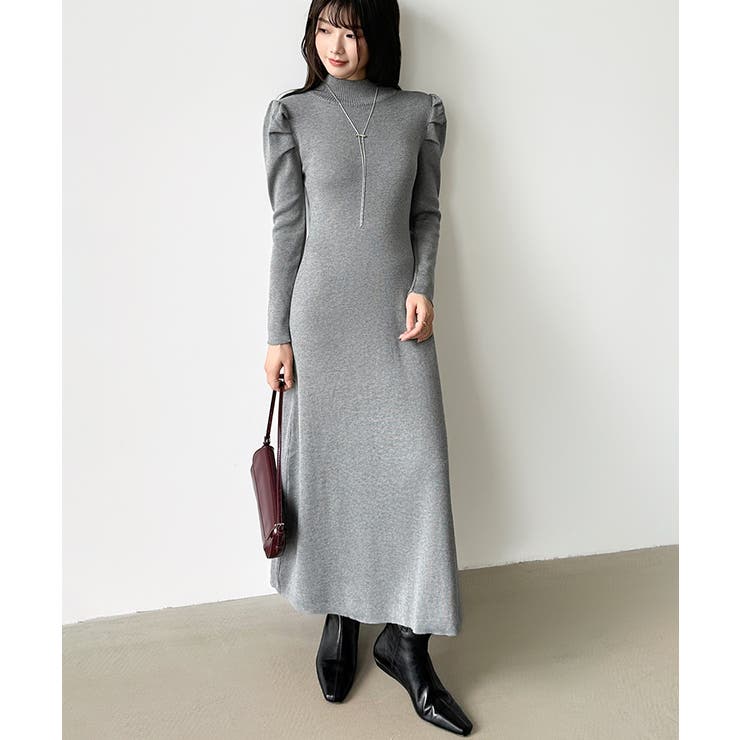 パススリーブワンピース ニットワンピース ロングワンピース | COCOMOMO | 詳細画像68 