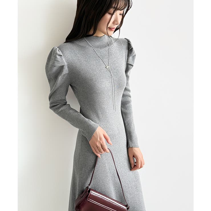 パススリーブワンピース ニットワンピース ロングワンピース | COCOMOMO | 詳細画像71 