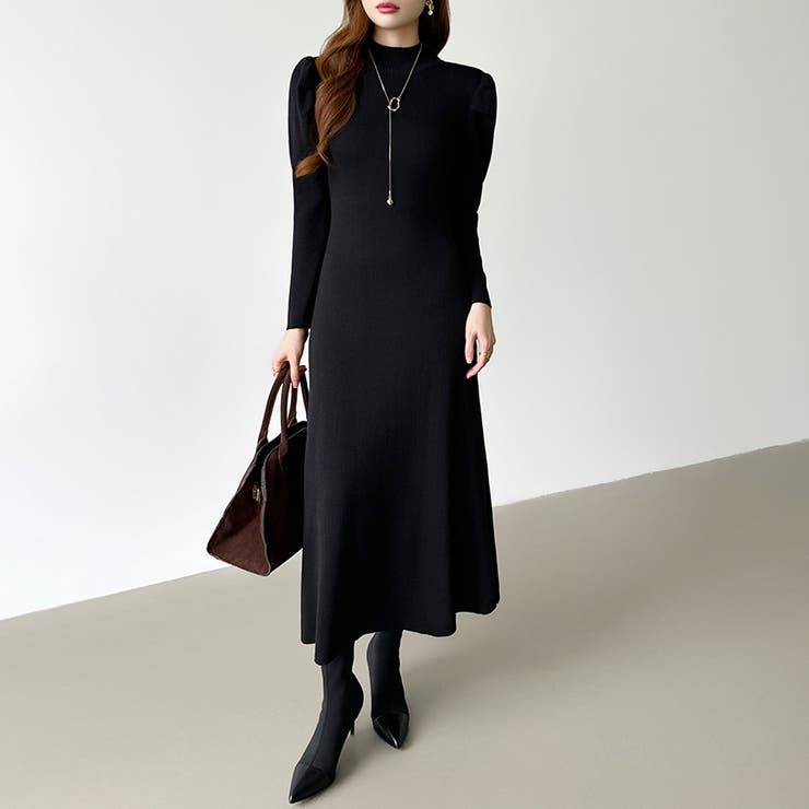 パススリーブワンピース ニットワンピース ロングワンピース | COCOMOMO | 詳細画像39 