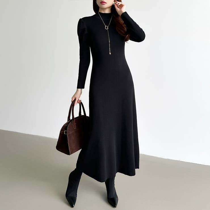 パススリーブワンピース ニットワンピース ロングワンピース | COCOMOMO | 詳細画像40 