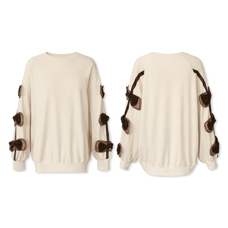 袖リボントップス トレーナー 韓国ファッション | COCOMOMO | 詳細画像39 