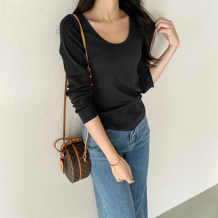 2wayケープ付きトップス ケープニット オフィスカジュアル | COCOMOMO | 詳細画像3 