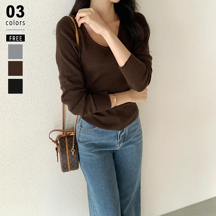 ブラウン | 2wayケープ付きトップス ケープニット オフィスカジュアル | COCOMOMO