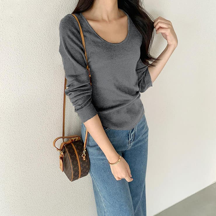 2wayケープ付きトップス ケープニット オフィスカジュアル | COCOMOMO | 詳細画像9 