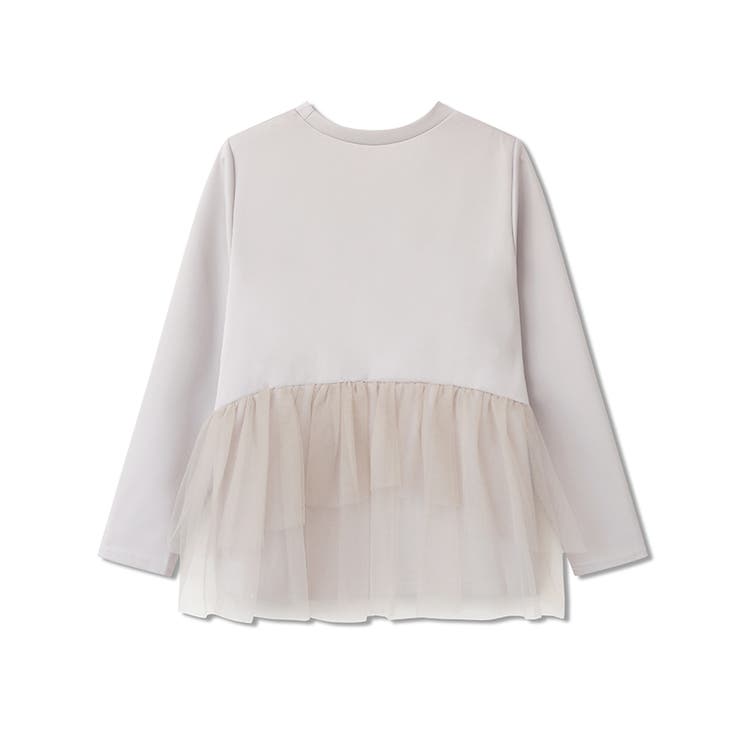 バックチュールトップス チュールフリル 長袖カットソー | COCOMOMO | 詳細画像24 