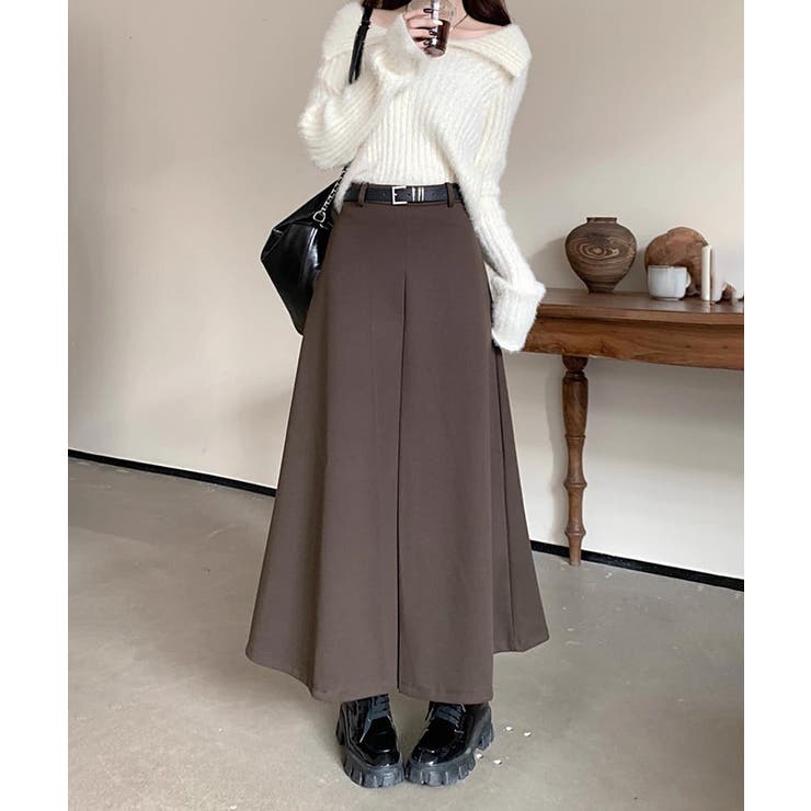 ロングスカート aラインスカート ハイウエスト | COCOMOMO | 詳細画像10 