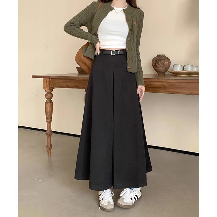 ロングスカート aラインスカート ハイウエスト | COCOMOMO | 詳細画像12 
