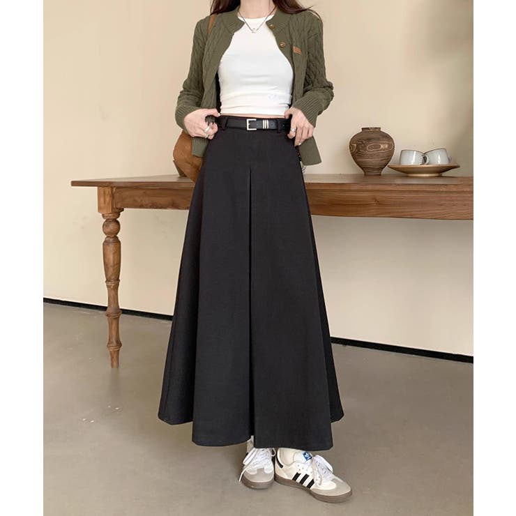 ロングスカート aラインスカート ハイウエスト | COCOMOMO | 詳細画像13 