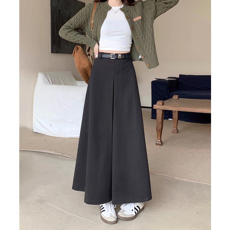 ロングスカート aラインスカート ハイウエスト | COCOMOMO | 詳細画像15 