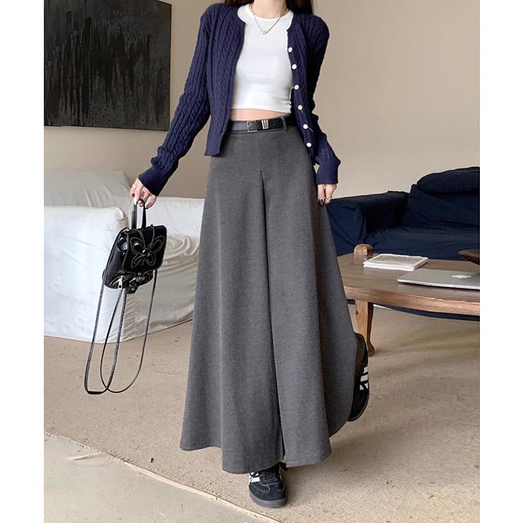 ロングスカート aラインスカート ハイウエスト | COCOMOMO | 詳細画像2 