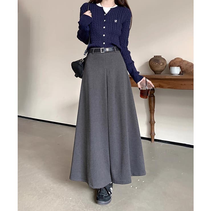 ロングスカート aラインスカート ハイウエスト | COCOMOMO | 詳細画像6 