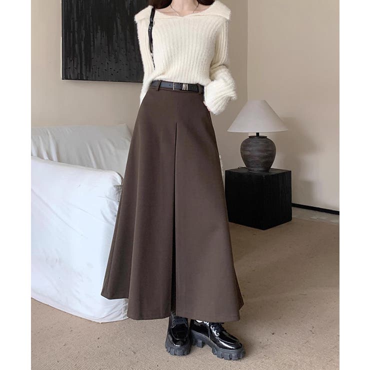 ロングスカート aラインスカート ハイウエスト | COCOMOMO | 詳細画像8 