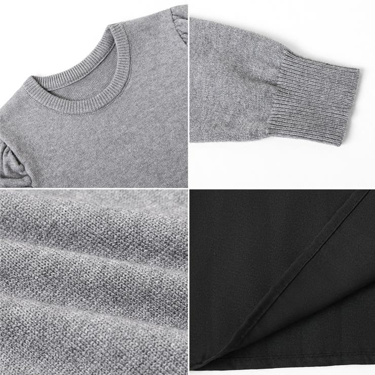 ドッキングワンピース プリーツワンピース 切り替えワンピース | COCOMOMO | 詳細画像19 